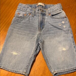 Levi's Light Blue Kids Denim Shorts
